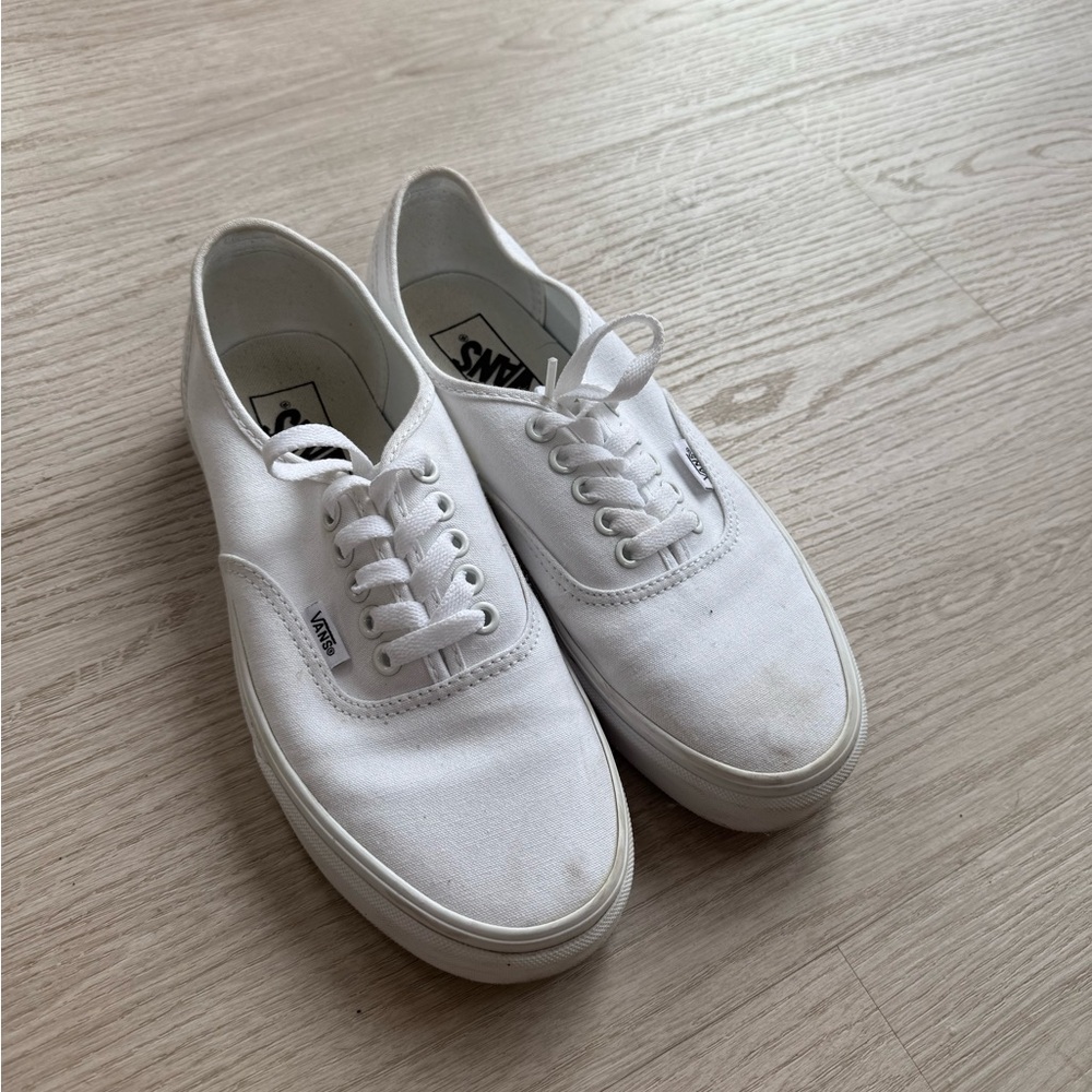 White Canvas Sneakers by Vans